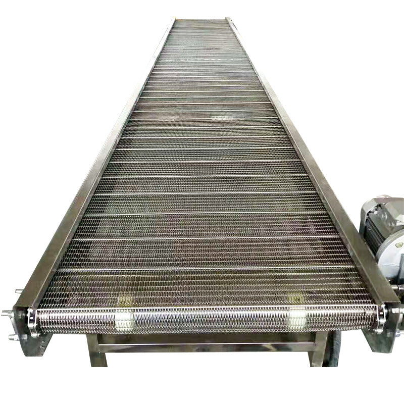 Customizable Stainless Steel Belt Conveyor for Leaf Drying Food-grade Conveyor Line with 5m/min Speed Mesh Belt MIGHTY Brand