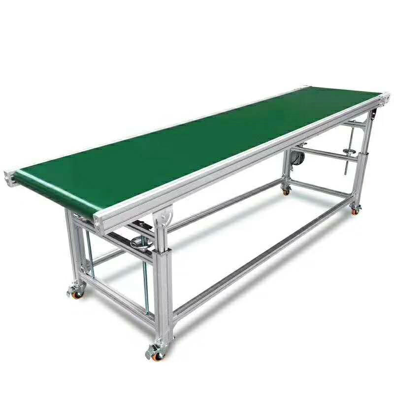 Stainless Steel Belt Conveyors Transport System for Packing Boxes Assembly Line Customizable PVC Belt Conveyor Straight