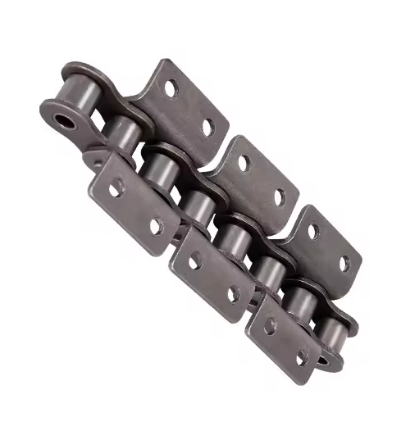 DIN ANSI Standard Accessory Conveyor Chain 10A 12A 20A Steel Roller Chain with K1 K2 Attachments