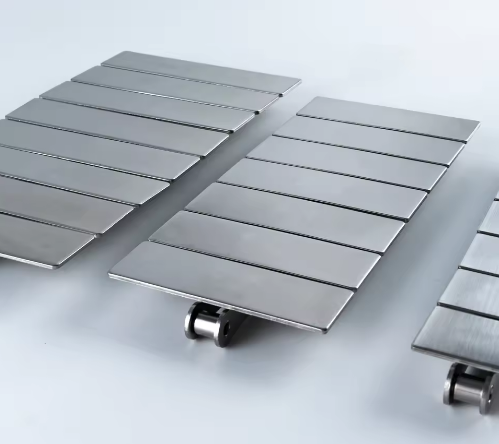 802 Stainless Steel Single-Hinge Leaf Chain Straight Type Flat Top Conveyor Chain for Industrial Use