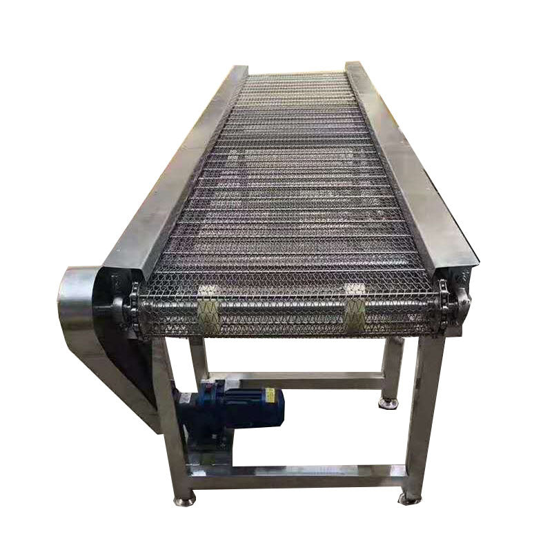 Customizable Stainless Steel Belt Conveyor for Leaf Drying Food-grade Conveyor Line with 5m/min Speed Mesh Belt MIGHTY Brand