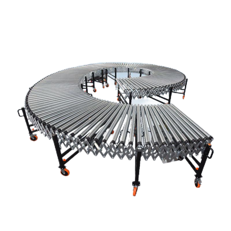 Conveyor Machine Flexible Expanding Accordion Roller Conveyor for Package Loading and Unloading