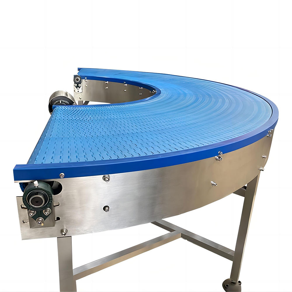 Modular Belt Conveyor System Manufacturer's Plastic Food Grade Rubber Belt for Restaurants Food Shops Manufacturing Plants