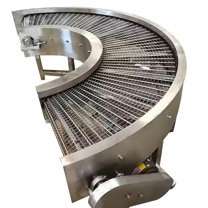 Factory Stainless Steel Belt Conveyor Mesh Belt Customized Layers High Efficiency Multi-Layer Food Assembly Line Screw Discharge