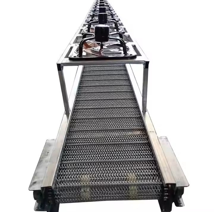 Factory Stainless Steel Belt Conveyor Mesh Belt Customized Layers High Efficiency Multi-Layer Food Assembly Line Screw Discharge