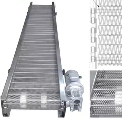 Factory Stainless Steel Belt Conveyor Mesh Belt Customized Layers High Efficiency Multi-Layer Food Assembly Line Screw Discharge