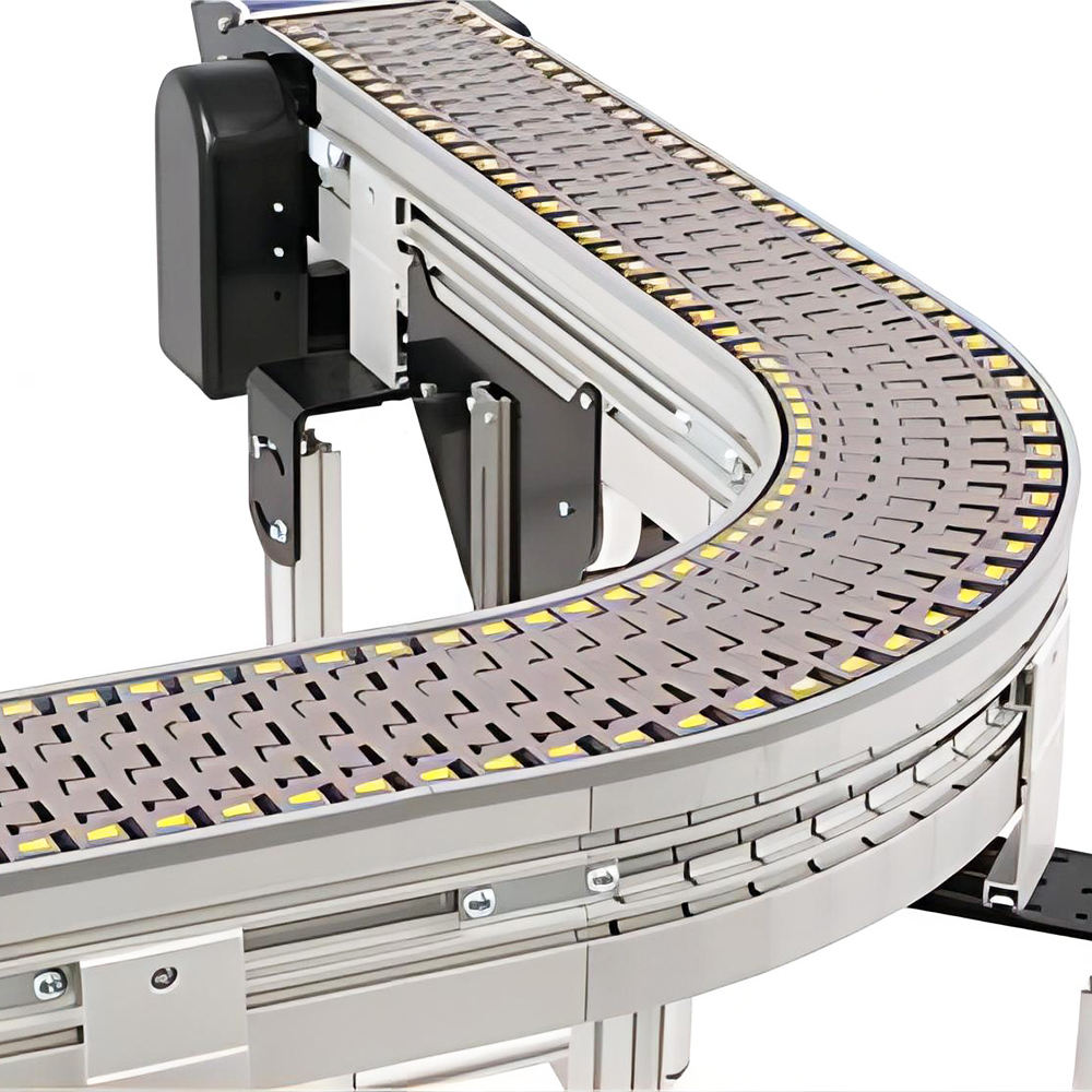 Modular Belt Conveyor System Manufacturer's Plastic Food Grade Rubber Belt for Restaurants Food Shops Manufacturing Plants