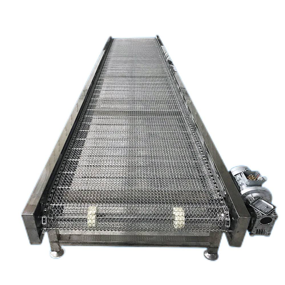 Customizable Stainless Steel Belt Conveyor for Leaf Drying Food-grade Conveyor Line with 5m/min Speed Mesh Belt MIGHTY Brand