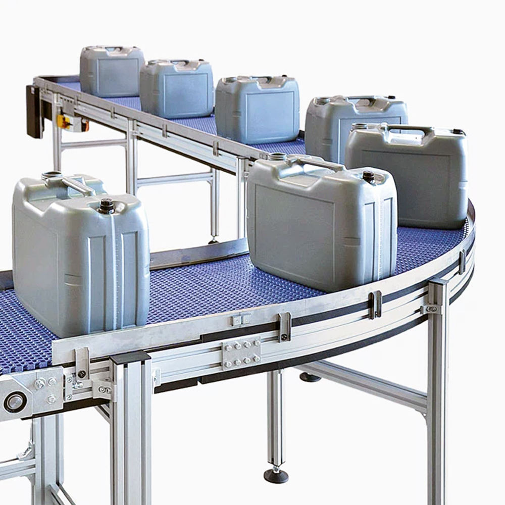 Modular Belt Conveyor System Manufacturer's Plastic Food Grade Rubber Belt for Restaurants Food Shops Manufacturing Plants