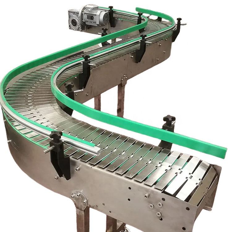 Modular Belt Conveyor System Manufacturer's Plastic Food Grade Rubber Belt for Restaurants Food Shops Manufacturing Plants