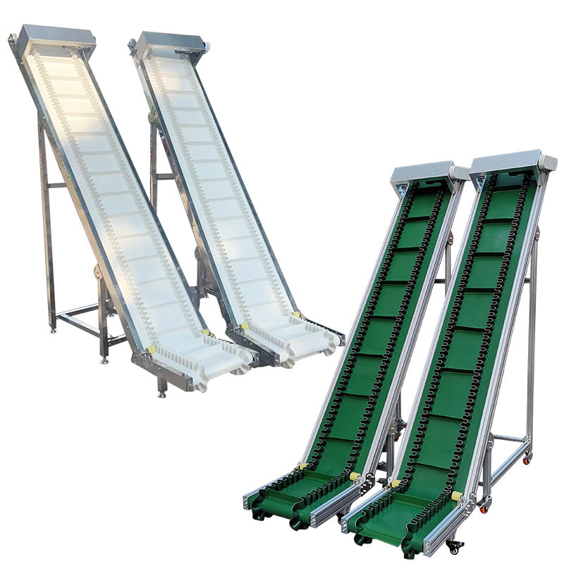 Manufacturer of Food Grade Stainless PU Belt Conveyor Adjustable Speed Washable Waterproof for the Food Industry Rubber Material
