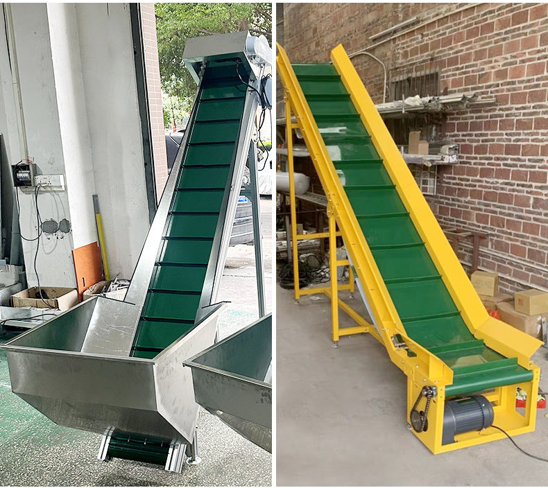 Manufacturer of Food Grade Stainless PU Belt Conveyor Adjustable Speed Washable Waterproof for the Food Industry Rubber Material