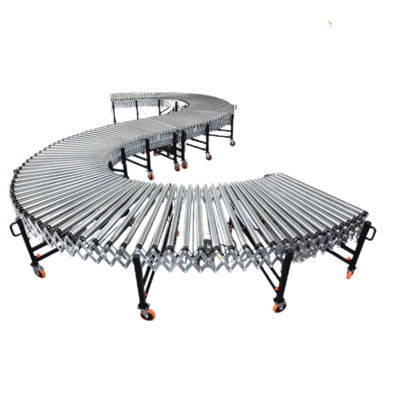 Conveyor Machine Flexible Expanding Accordion Roller Conveyor for Package Loading and Unloading