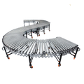 Conveyor Machine Flexible Expanding Accordion Roller Conveyor for Package Loading and Unloading