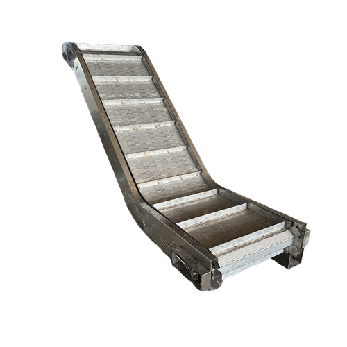Professional Automatic Machine Slat Top Chain Stainless Steel Belt Conveyor for Food Processing Lines for Fruits Candies Flour