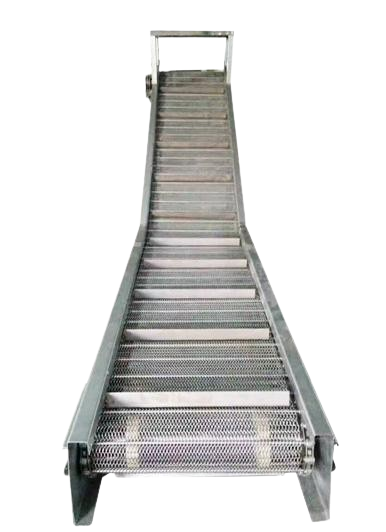 Professional Automatic Machine Slat Top Chain Stainless Steel Belt Conveyor for Food Processing Lines for Fruits Candies Flour